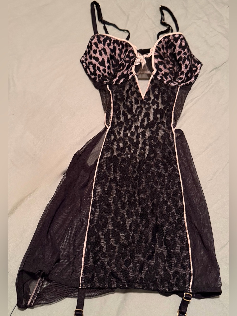 Victoria’s Secret Sheer Leopard Lingerie
